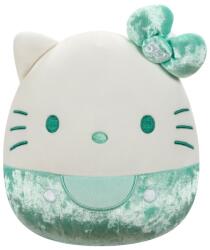 Jazwares Squishmallows, Hello Kitty, jucarie de plus, editie speciala, velvet verde, 20 cm