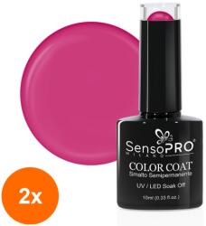 SensoPRO Set 2 x Oja Semipermanenta SensoPRO Milano, 10 ml, 021 Flick Fuchsia