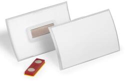 DURABLE Névjegykitűzõ DURABLE Click Fold 54x90 mm mágneses elfordulásmentes átlátszó (826019) - tonerpiac