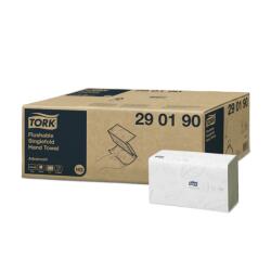 Tork Kéztörlõ 2 rétegű Z hajtogatású 250 lap/csomag 15 cs/karton toalettbe dobható Singlefold Tork_290190 fehér (290190)