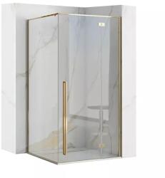 Rea Cabina de dus dreptunghiulara Rea Fargo cu usa batanta 120x90 auriu (REA-K6614)