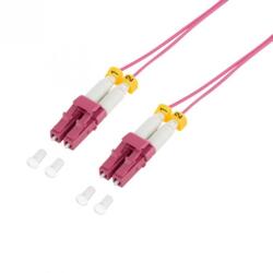 LogiLink Cablu super slim fibra optica LC-LC OM4 multimode duplex 10m, Logilink FS4LC10 (FS4LC10)
