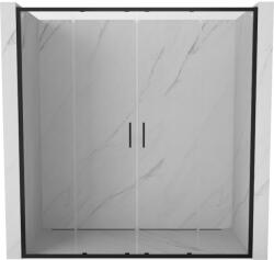 Mexen Exo, 2 szárnyú csúszó 170x200 cm, 6mm átlátszó üveg, fekete profil, 8152-170-000-70-00 (8152-170-000-70-00)