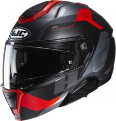 HJC Cască de motocicletă pliabilă HJC i91 Carst negru-gri-roșu (HJC1545710)