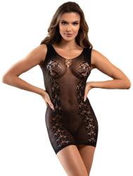 Subblime Dresses Subblime - 952167 Rövid, Rugalmas Halászháló Ruha Fekete Egy Méret (d-241365)