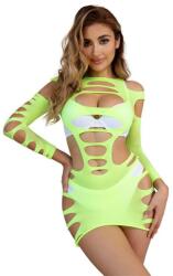 Subblime Dresses Subblime - 952280 Zöld Hosszú Ujjú Rugalmas Halászháló Ruha Egy Méretben (d-241377)
