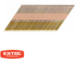 Extol Premium 8862608 sima szeg pneumatikus szegbelövőhöz 3.05x90 mm, 34 fok, 480 db (horganyzott) (D típus) (8862608)