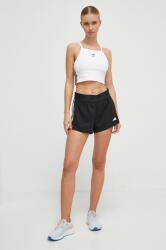 adidas Performance edzős rövidnadrág fekete, nyomott mintás, magas derekú, IT4665 - fekete L