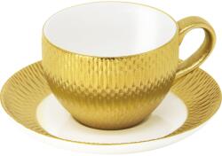 LE COQ PORCELAINE LE COQ Deras Ceșcuță pentru cafea cu farfurioară, lungime: 120 mm, lățime: 85 mm, auriu