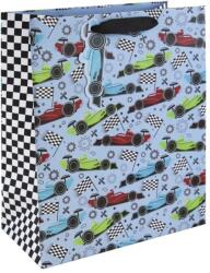 Eurowrap ajándéktasak (26, 5x33x14 cm) színes versenyautós (5) (35395-2C)