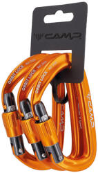 CAMP karabiner Orbit Lock 3 csomag, narancssárga