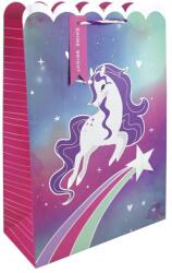 Eurowrap ajándéktasak (33x45, 5x15 cm) unikornis, pink-lila (5) (35392-1WC)