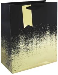Eurowrap ajándéktasak (21, 5x25x10 cm) fekete-arany átmenetes (5) (35374-3C)