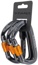 CAMP karabinerek csavaros zárral Orbit Lock 3 csomag, pisztoly fém
