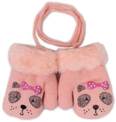  Yo! club téli kesztyű 12 cm - korall/kutya