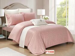 Primavara Lenjerie de pat Jacquard Lux, 4 piese, cearceaf cu elastic, cod FTX08 Lenjerie de pat