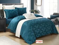 Primavara Lenjerie de pat Jacquard Lux, 4 piese, cearceaf cu elastic, cod FTX07 Lenjerie de pat