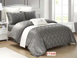 Primavara Lenjerie de pat Jacquard Lux, 4 piese, cearceaf cu elastic, cod FTX06 Lenjerie de pat