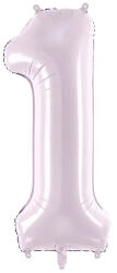 PartyDeco S. r. o 1. szám, világos lila, fólia lufi, 72 cm