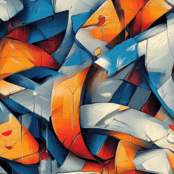 Takoy Jersey anyag Milano grey graffiti 150cm