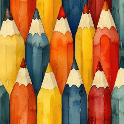 Takoy Jersey anyag Milano színes ceruzák 150cm