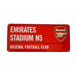  Arsenal FC utcanévtábla (piros)- eredeti, hivatalos klubtermék - drukkerbolt