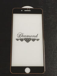 Apple 7 / 8 / SE 2020 / SE 2022 (4, 7") előlapi üvegfólia, 3D, fekete-arany, Diamond - bluedigital