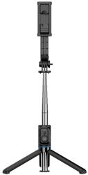 DEVIA C10 szelfibot (univerzális, tripod állvány, állítható, bluetooth távkioldó, 96cm, 4.7-7" méret) FEKETE (ES075)