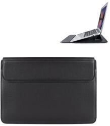 DEVIA tok fekvő, bőr hatású LAPTOP/NOTEBOOK/TABLET (univerzális, asztali tartó, ultravékony, 13, 3" méret) FEKETE (GP-165957)