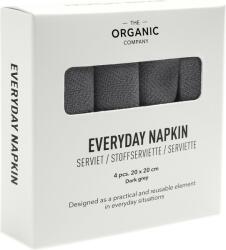 The Organic Company Șervețele Everyday 20 x 20 cm gri închis 4 buc (1073-110)