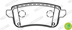 FERODO set placute frana, frana disc FERODO PREMIER ECO FRICTION FDB4435 (FDB4435)