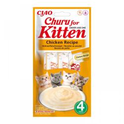 Inaba Foods Churu Recompensa Cremoasa Kitten cu Pui, 4 x 14 g