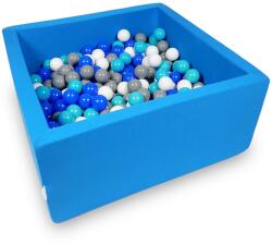  Négyzet alakú labdamedence azúrkék