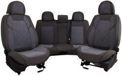 Citroen C6 Triton Méretezett Üléshuzat Bőr/Arcantara -Szürke/Szürke- Komplett Garnitúra (c-01-sz-bc-c6)