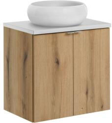 Comad Készlet szekrény Comad Nova Oak NOVA OAK A 82-60-2D, mosdótál Comad Wiki UN-WIKI-SW, NOVA WHITE 89-60