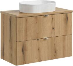 Comad Készlet szekrény Comad Nova Oak NOVA OAK A 82-80-2S, mosdótál Comad Beyond BEYOND 5 WHITE ( E-6564 ), NOVA OAK A 89-80