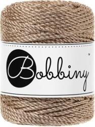 Bobbiny 3PLY Macramé Rope 3 mm 50 m Metallic Champagne Șnur (<![CDATA[TS-E054]]>)