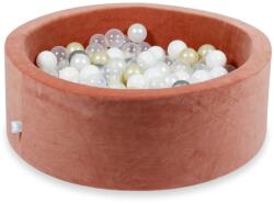  Agyagszínű velvet labdamedence 90x30cm