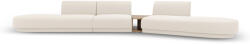 Micadoni Canapea modulara Miley cu tapiterie boucle si colt pe partea dreapta, bej (MIC_SET4R_67_F1_MILEY1) Canapea