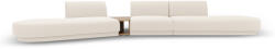 Micadoni Canapea modulara Miley cu tapiterie boucle si colt pe partea stanga, bej (MIC_SET4L_67_F1_MILEY1) Canapea