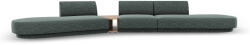Micadoni Canapea modulara Miley cu tapiterie din tesatura structurala si colt pe partea stanga, petrol (MIC_SET4L_140_F1_MILEY3) Canapea