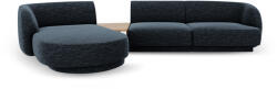 Micadoni Coltar modular Miley cu tapiterie din tesatura structurala si colt pe partea stanga, albastru royal (MIC_SET1L_140_F1_MILEY4)