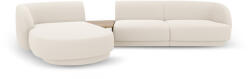 Micadoni Coltar modular Miley cu tapiterie boucle si colt pe partea stanga, bej (MIC_SET1L_67_F1_MILEY1)