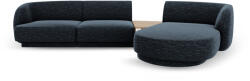 Micadoni Coltar modular Miley cu tapiterie din tesatura structurala si colt pe partea dreapta, albastru royal (MIC_SET1R_140_F1_MILEY4)
