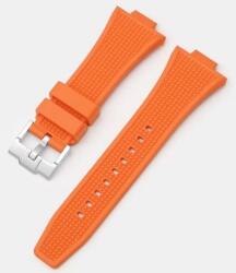  Curea silicon portocalie pentru Tissot PRX de 40mm diametru