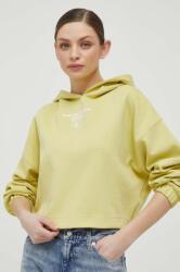 Calvin Klein felső zöld, női, nyomott mintás, kapucnis - zöld L - answear - 24 990 Ft