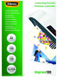 Fellowes Lamináló fólia FELLOWES A/4 100 mikron fényes 100/csom (5351111) - papir-bolt