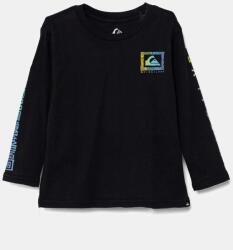 Quiksilver gyerek pamut hosszú ujjú felső REVIVAL LS sötétkék, nyomott mintás, EQKZT03554 - sötétkék 91