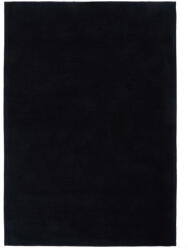 BASIC Black, egyszínű fekete minimál design szőnyeg szennytaszító bevonattal 160x230 cm