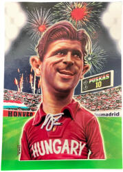  Puskás képeslap karikatúra